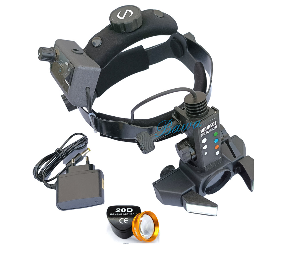 Indirect Ophthalmoscope Three Filter - Cobalt Blue, White & Green & Accessory