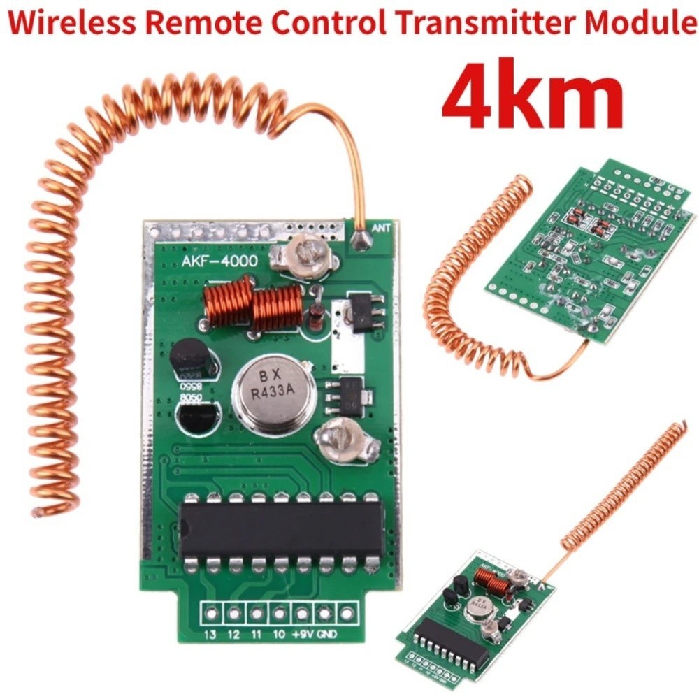 433 MHz Wireless Remote Control Transmitter Module Kit with 4km Transmission