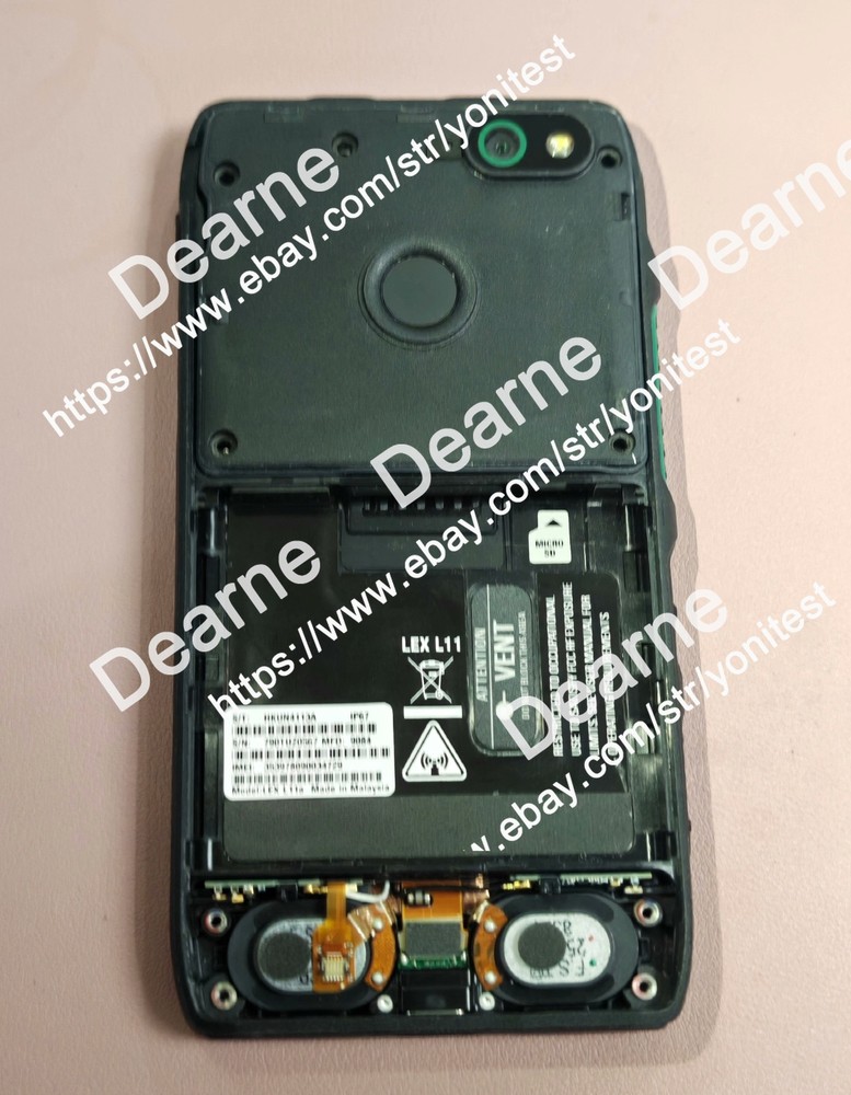 Original Motorola LEX L11 LCD panel + back cover assembly
