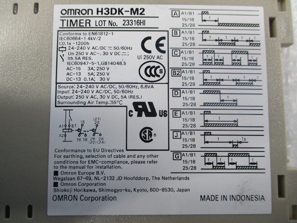 OMRON H3DK-M2 TIMER NSMP