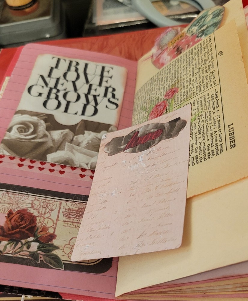 Hand-made traveler's notebook style junk journal