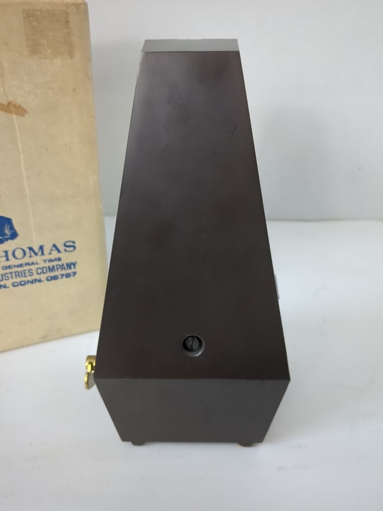 Seth Thomas metronome Model No 1104 Tested Working with Original Box