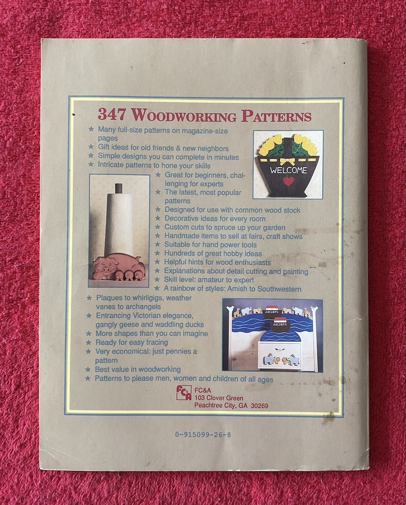 347 Woodworking Patterns 1990 Softcover