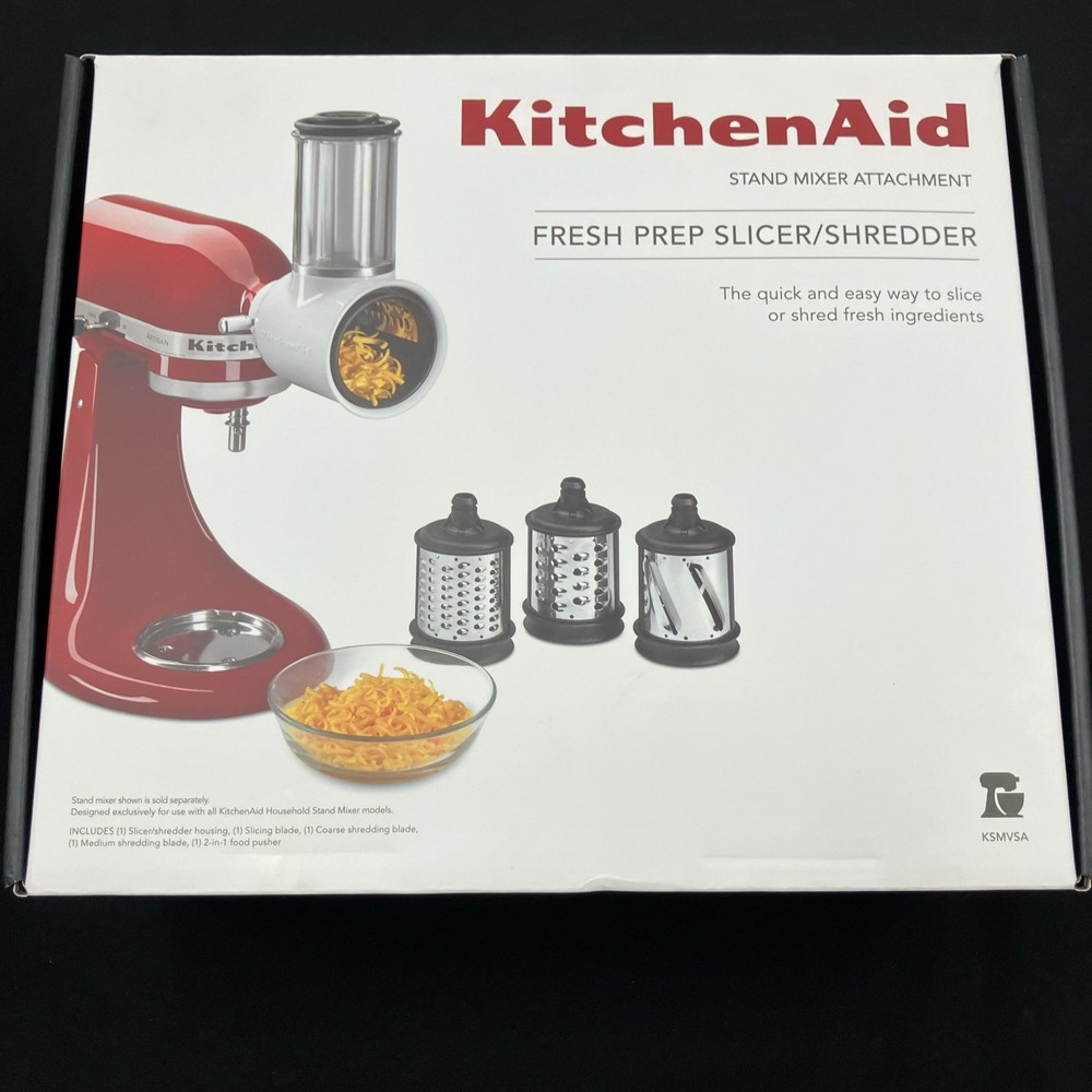 KitchenAid Fresh Prep Slicer/Shredder Attachment, White, KSMVSA