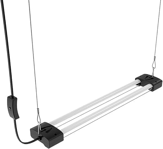 DYMOND BoostGro LED Grow Light Full Spectrum Linkable 5000K 2 FT, Black