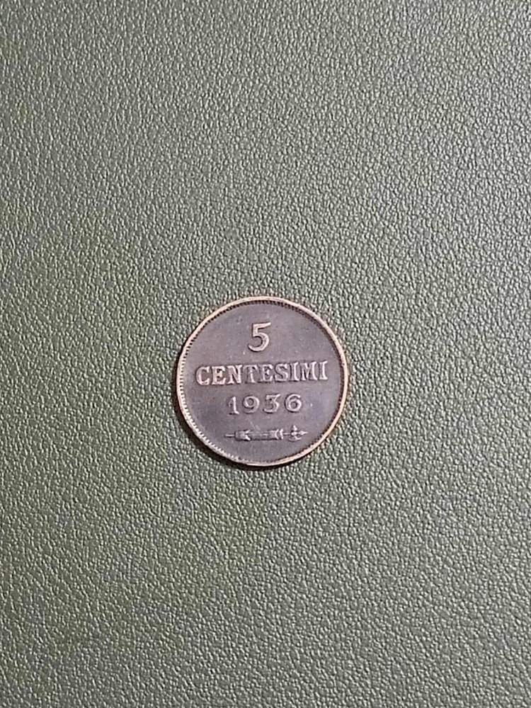 1936 San Marino 5 Cent Coin