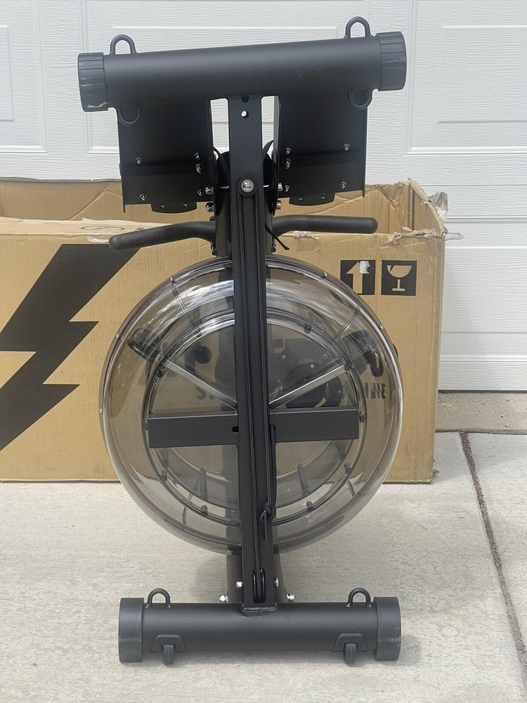 NEW LIT METHOD WATER ROWER STRENGTH MACHINE, MISSING PARTS DAMAGED