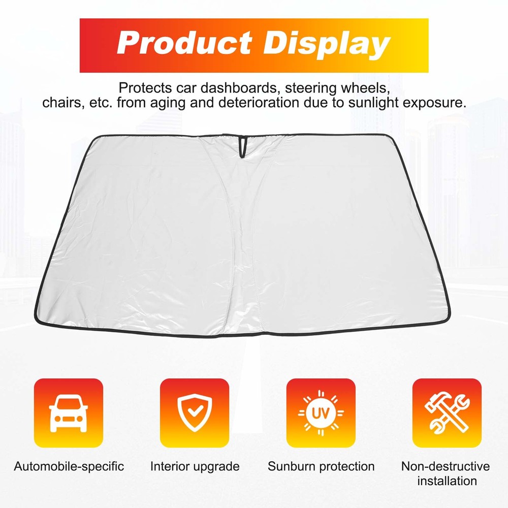 Front Windshield Sunshade Sunscreen Sunshade For Ford Transit 2014-2024