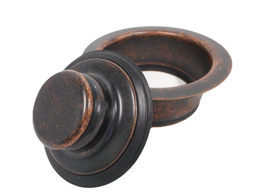 3.5" Garbage Disposal Flange Kit for Copper Bar Sink in Distressed Copper