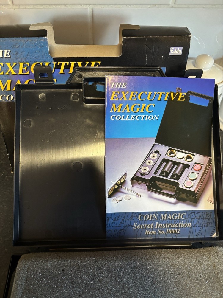 Coin Magic Executive Collection BY Eddy, In Plastic Briefcase Complete