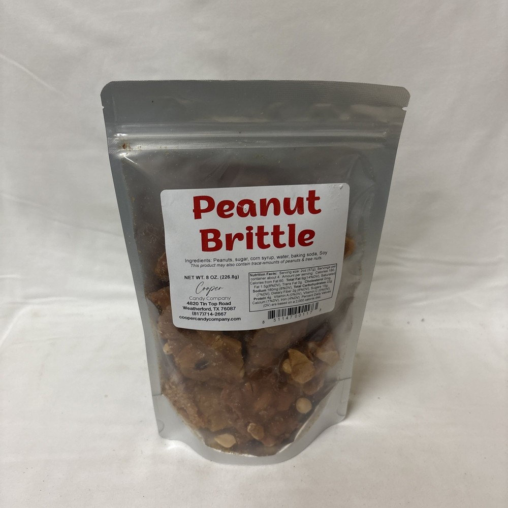 Peanut Brittle Made In Texas 8oz.
