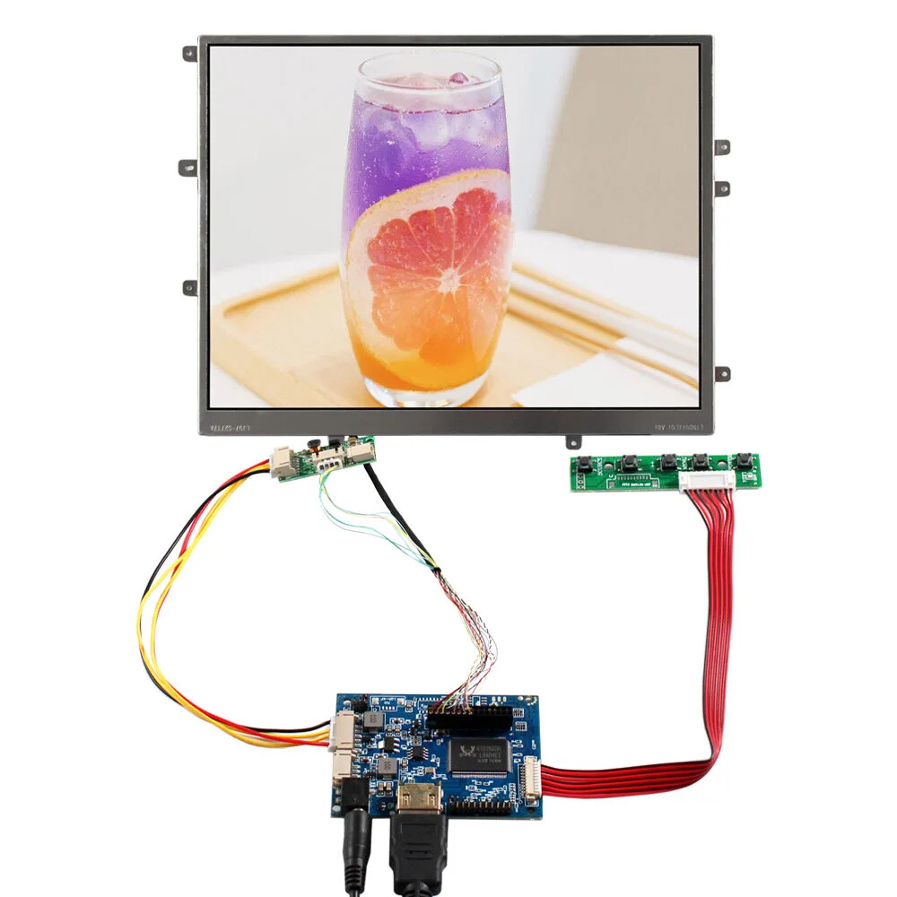 H DMI LCD Controller Board With 9.7 inch LP097X01 1024×768 LCD Panel