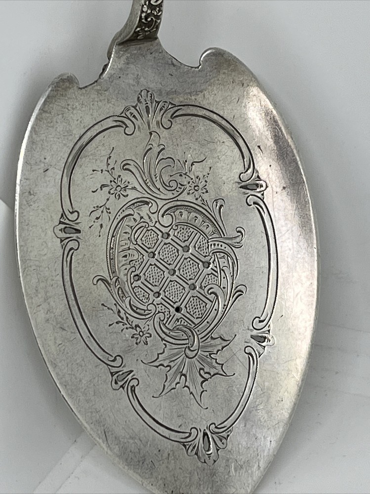 1897 David Anderson 830 Silver Cake Pie Server Oslo Norwegian Baroque 10”