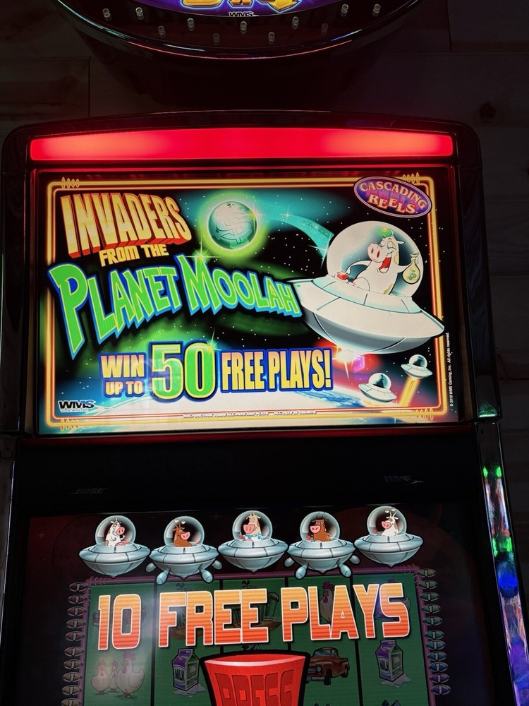 WMS BB2 SLOT MACHINE SOFTWARE GAME CARD ONLY INVADERS FROM PLANET MOOLAH TESTED