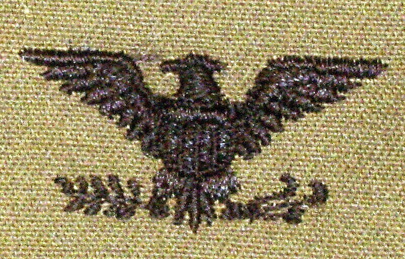 US Army Colonel Pair Olive Drab Fatigue Uniform Rank Insignia Patch