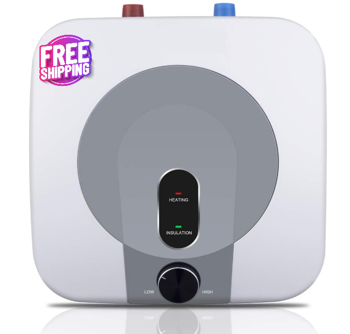 Calentador de agua eléctrico compacto 2.5 gal bajo fregadero 1500W