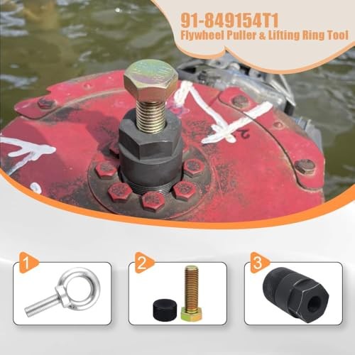 91-849154T1 Flywheel Puller Tool, Compatible with Mercury, Mariner, Force,