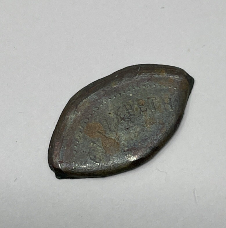 1982 Canada 1 Cent Major Error Struck Fragment 0.54g Delaminated #C456