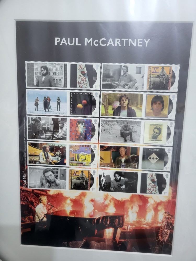 PAUL McCARTNEY Framed Collector's Sheet
