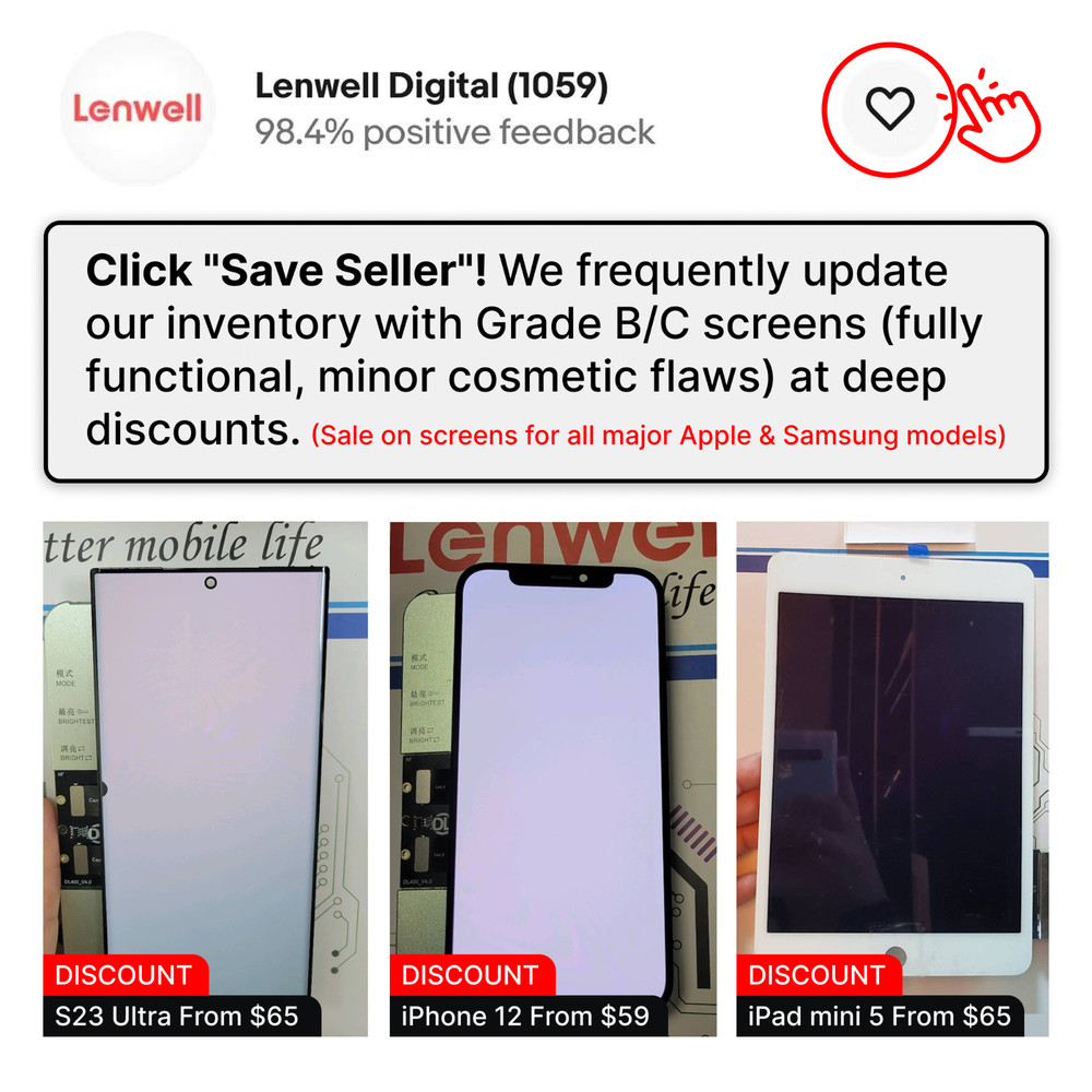 Genuine OEM Original For iPhone 13 LCD Replacement Screen Digitizer "Grade A"