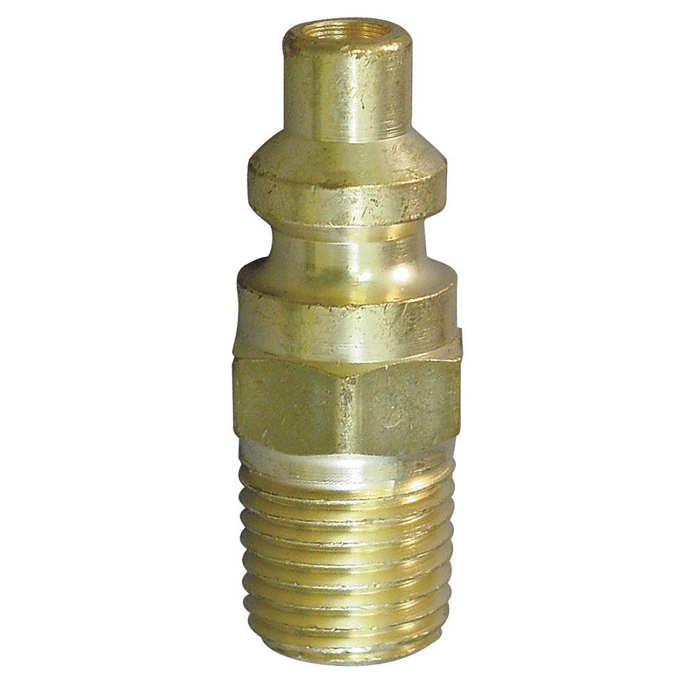 HANSEN Coupler Plug,UNF,1/4,Brass 31C883