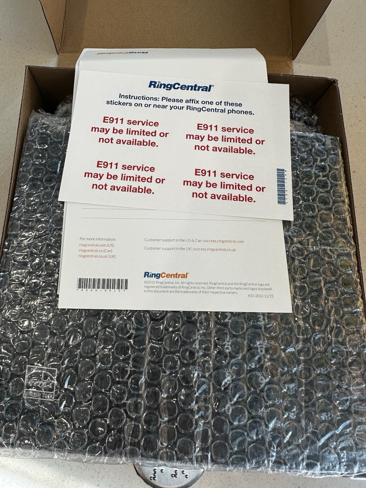 Polycom Ringcentral VVX 450 2314-4880-025 New
