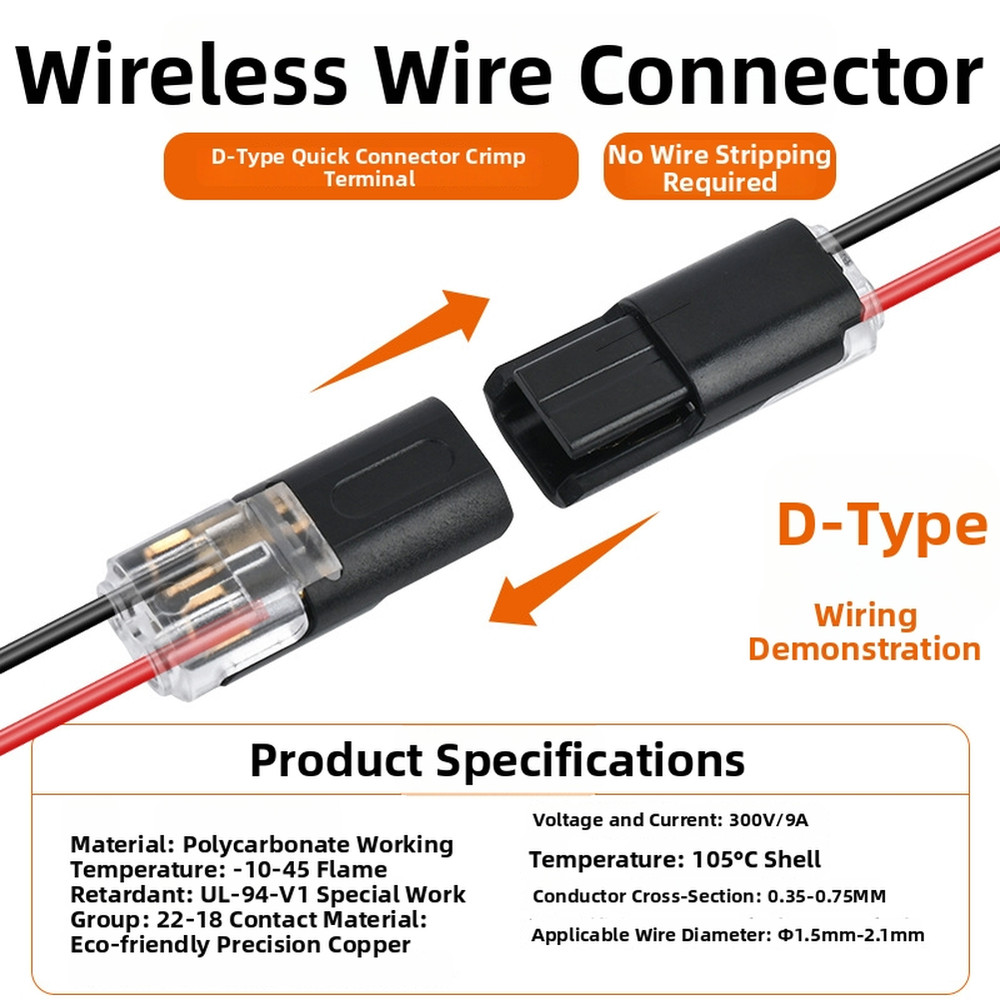 For DIY Projects Wire Connector Flame-retardant Material For LED Strip Lights