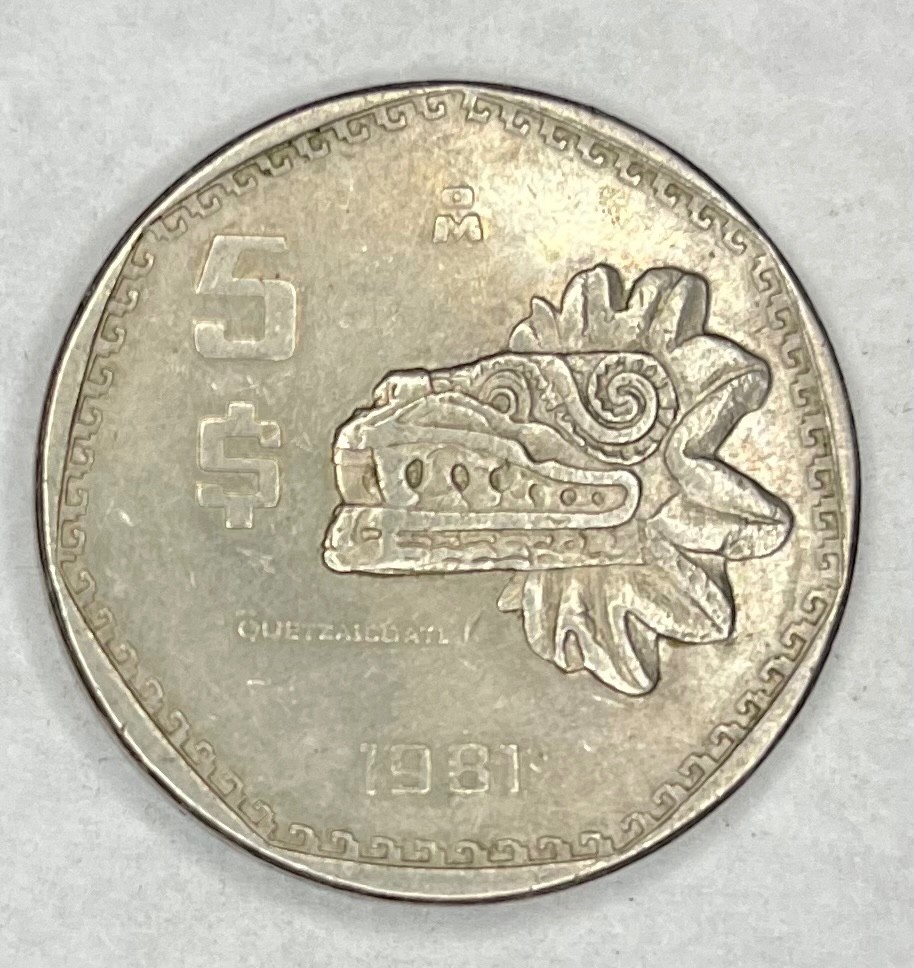 1981 Mexico 5 Pesos Five