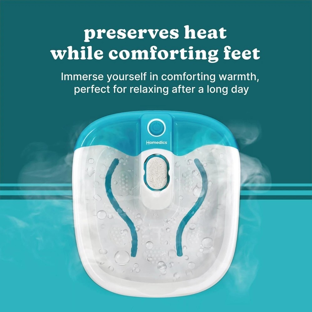 Bubble Mate Foot Spa, Toe Touch Controlled Foot Bath with Invigorating Bubble...