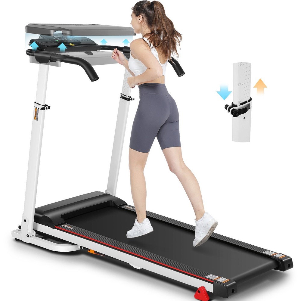 3.5HP Electric Treadmill Pad 7.5MPH Treadmill Machine Multi-Function LED Display
