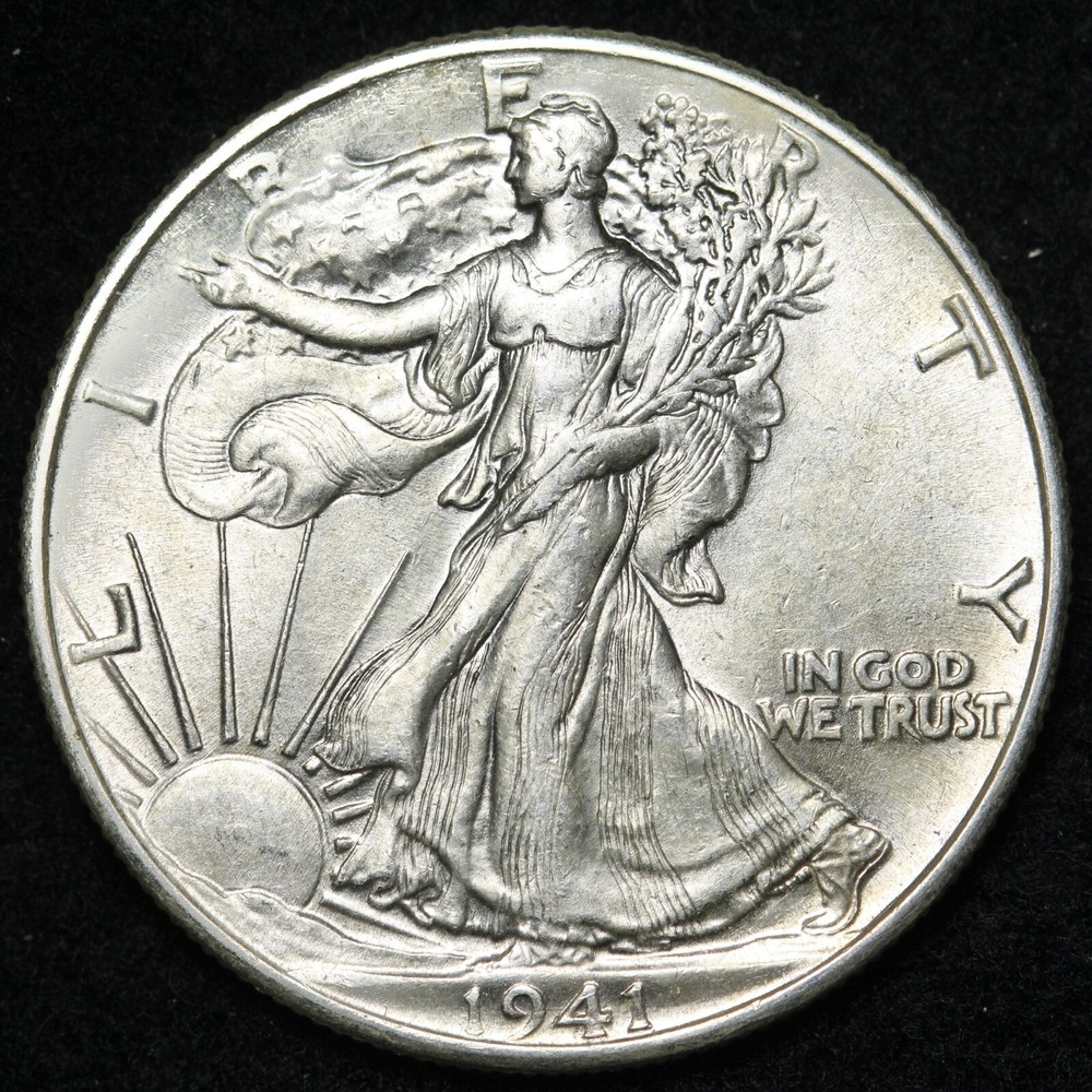 1941 Walking Liberty Silver Half Dollar BU *UNCIRCULATED* MS E323 T