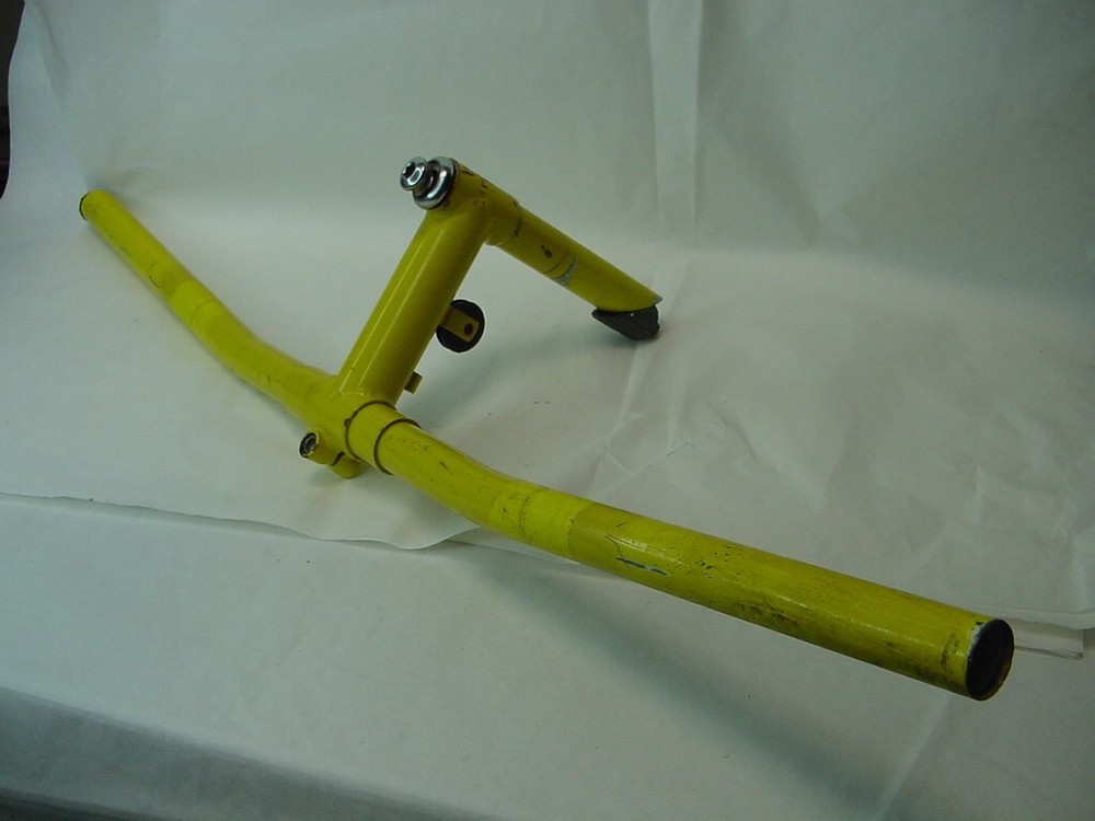 VTG YELLOW 1" STEM AND HANDLEBARS