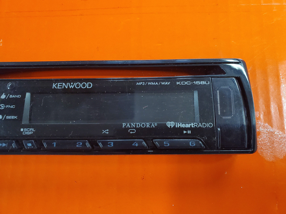 faceplate kdc-158u kenwood aux usb tested working