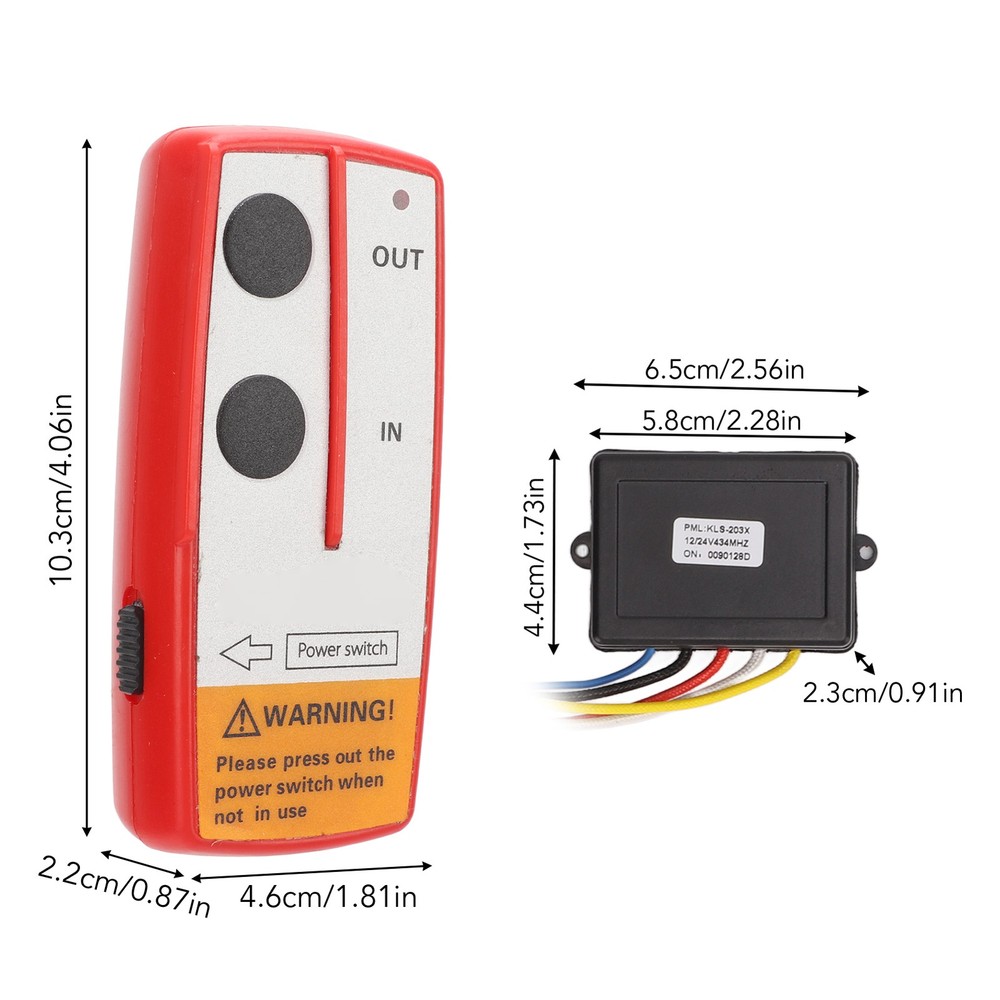 Universal Wireless Winch Remote Control Switch High Quality Material Electr IWHX