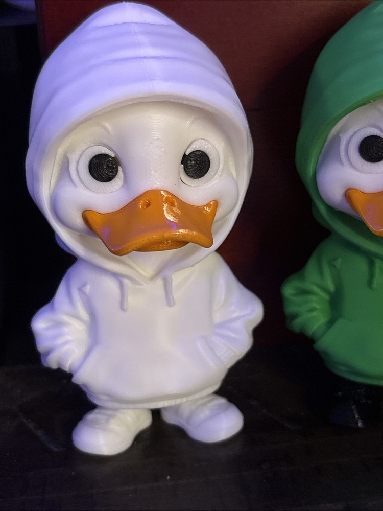 3D Printed Ducks Multicolored Approx 4 Inch Tall