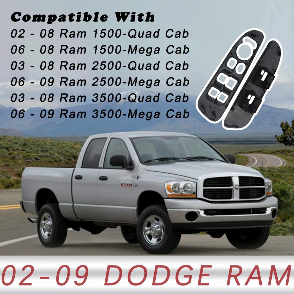 TQPONLY Door Window Switch Bezel,Front Driver and Left Right, Grey