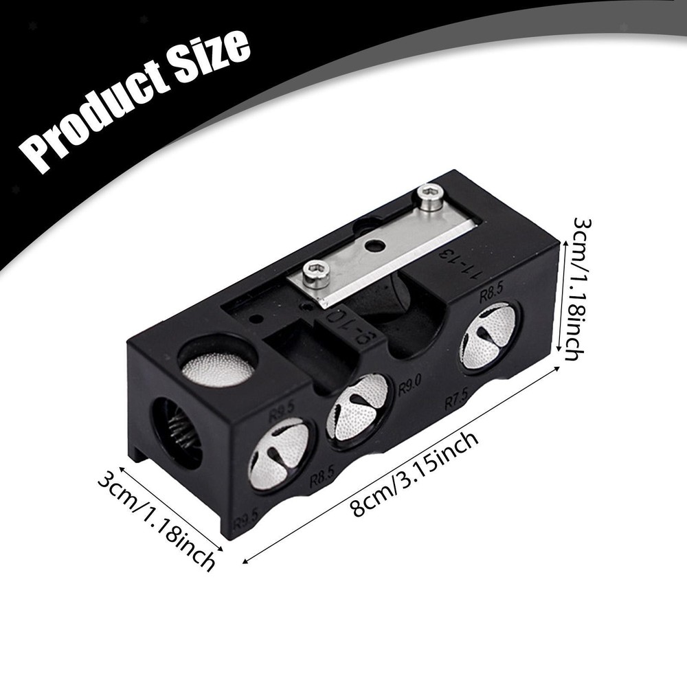 13 in 1 Pool Cue Tip Shape Trimmer Maintenance Burnisher Versatile Replacement