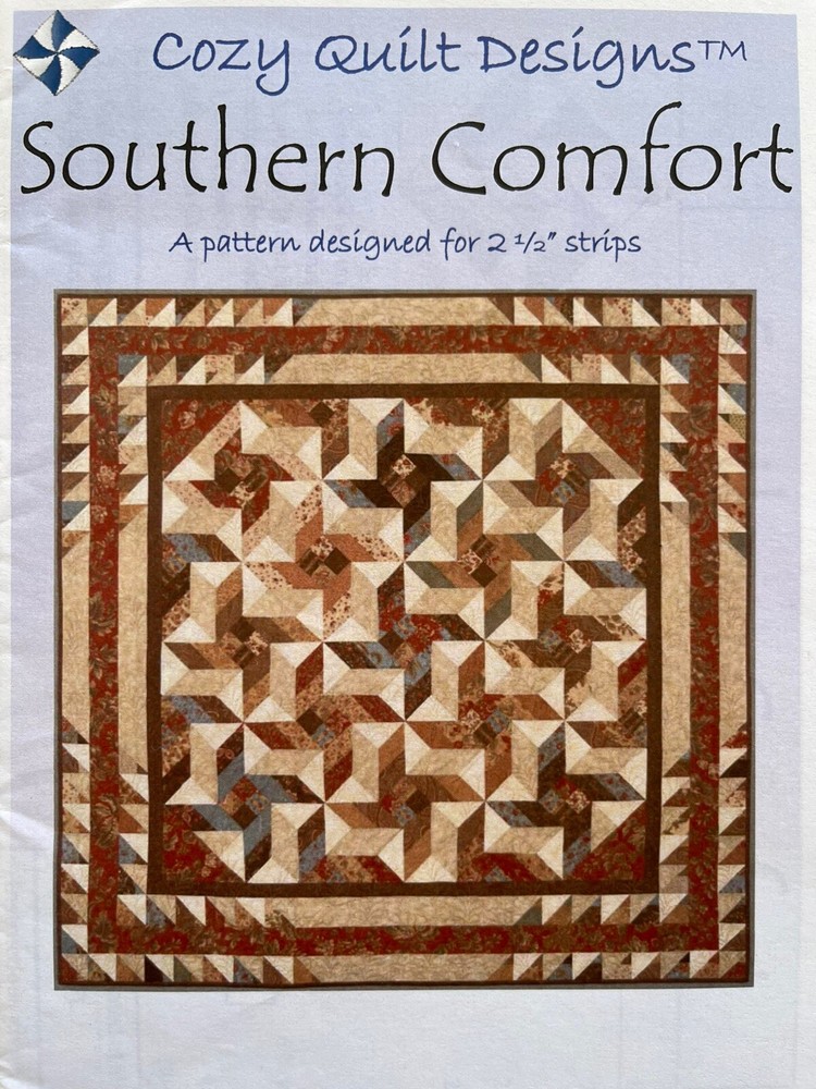 Cozy Quilt Designs Southern Comfort A Pattern For 2.5” Strips Multiple Sizes