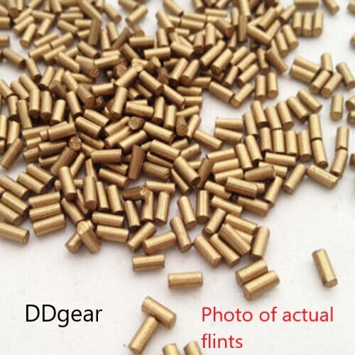100 Lighter Flints Red Replacement for fluid/gas lighters Ships from USA