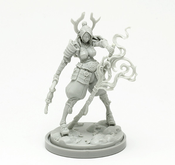 Resin Kit 421 Kingdom Death Samurai 30mm Base Size