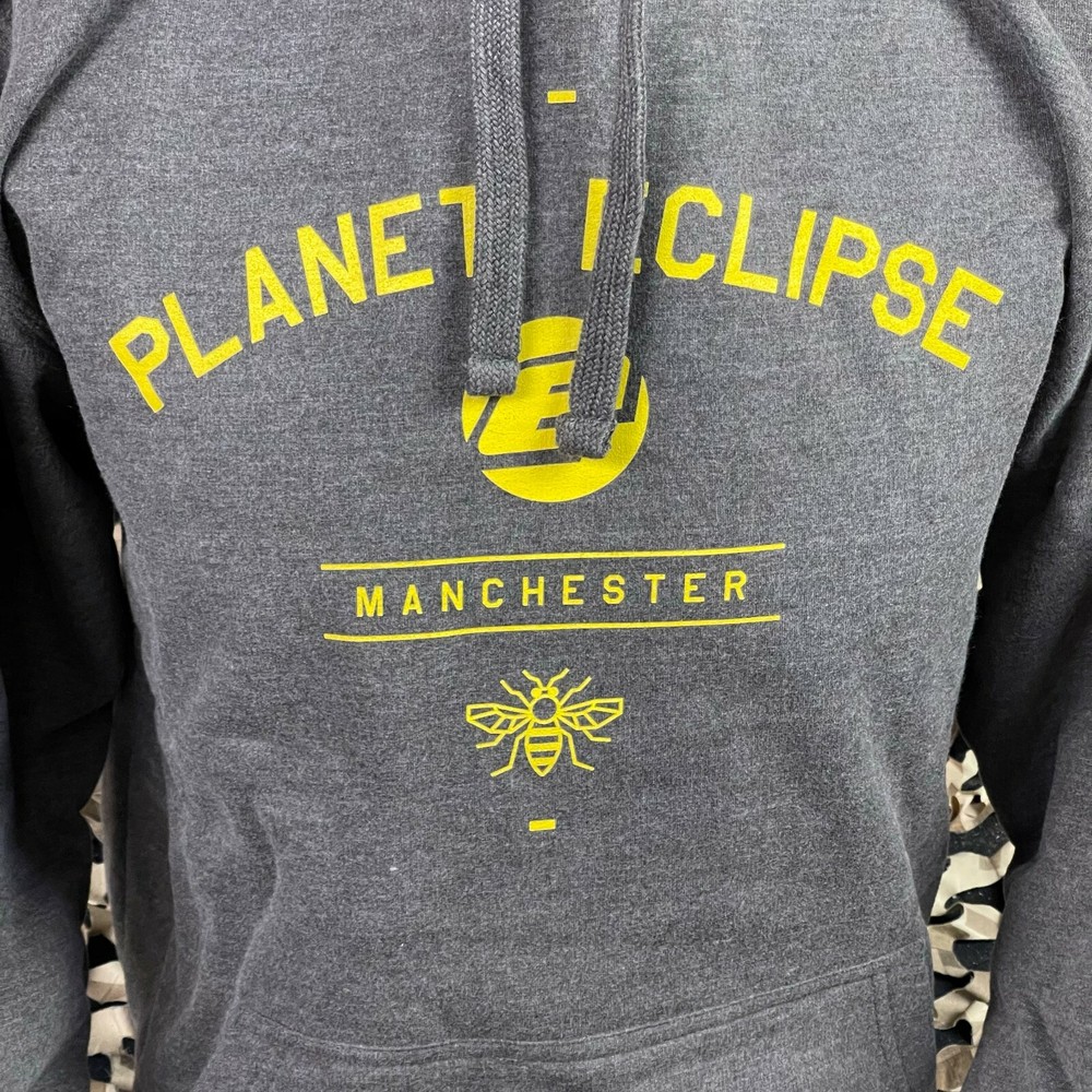 NEW Planet Eclipse Worker Hooded Sweatshirt - Charcoal - Medium