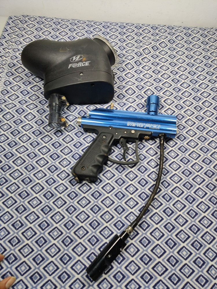Viewloader VL Triton II 2 Blue Paintball Gun With LOADER Fully Functional