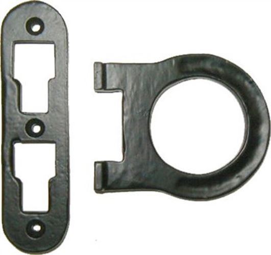 Horseshoe Style Cast Iron Bed Rail Fasteners Set