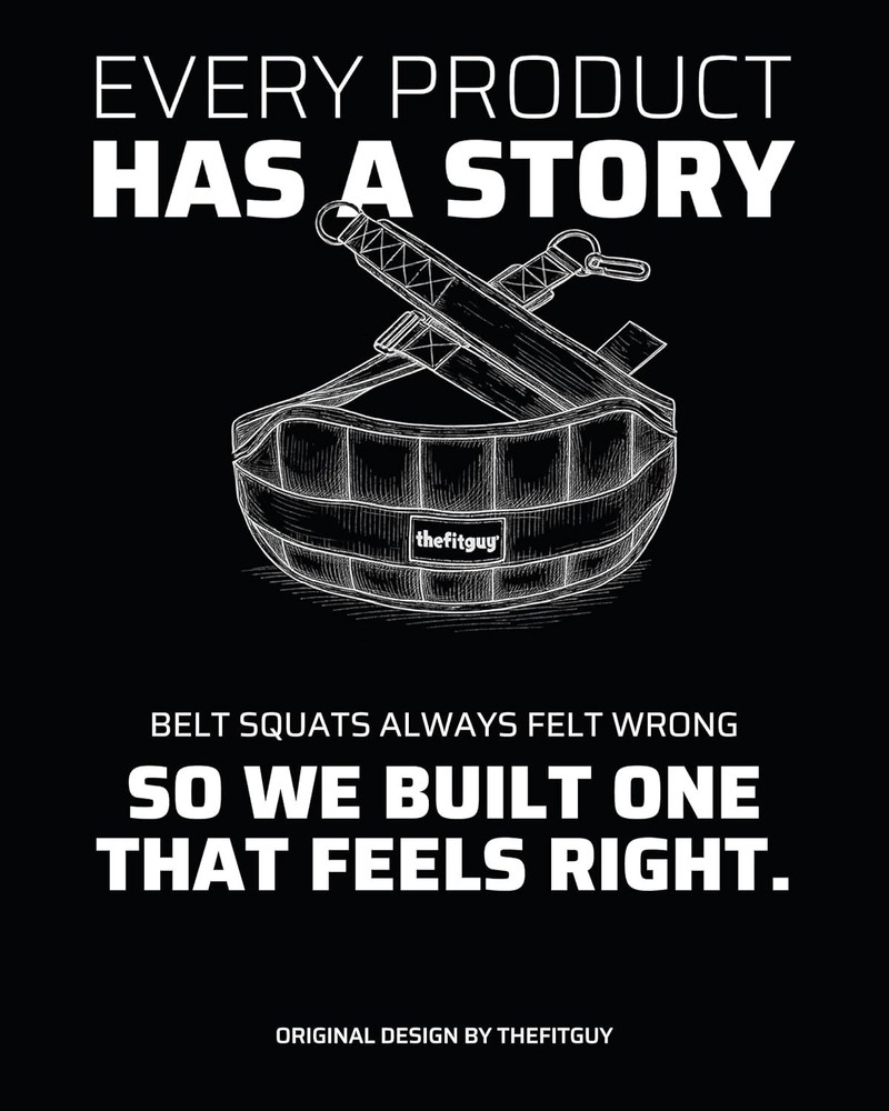 Ultimate Belt for Belt Squats Structured Back Support Padded Hip & Thigh Area