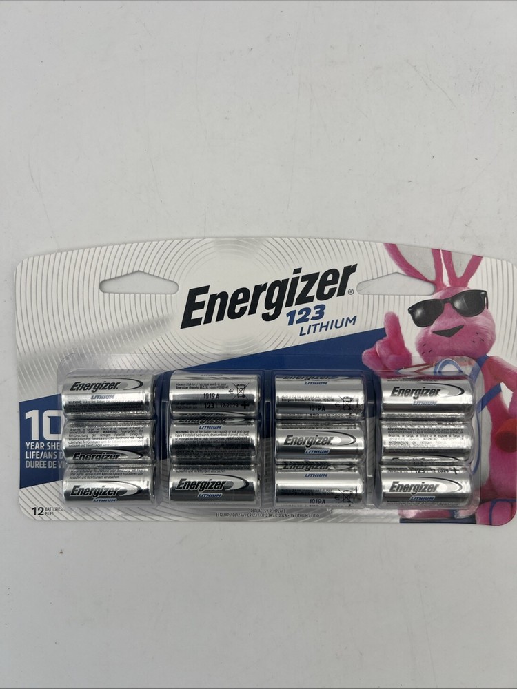 Energizer 123 Lithium 12 Pack Exp.2029