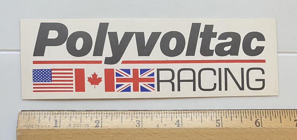 NOS Polyvoltac Racing Auto Race 6.5” Long Sticker Decal Emblem