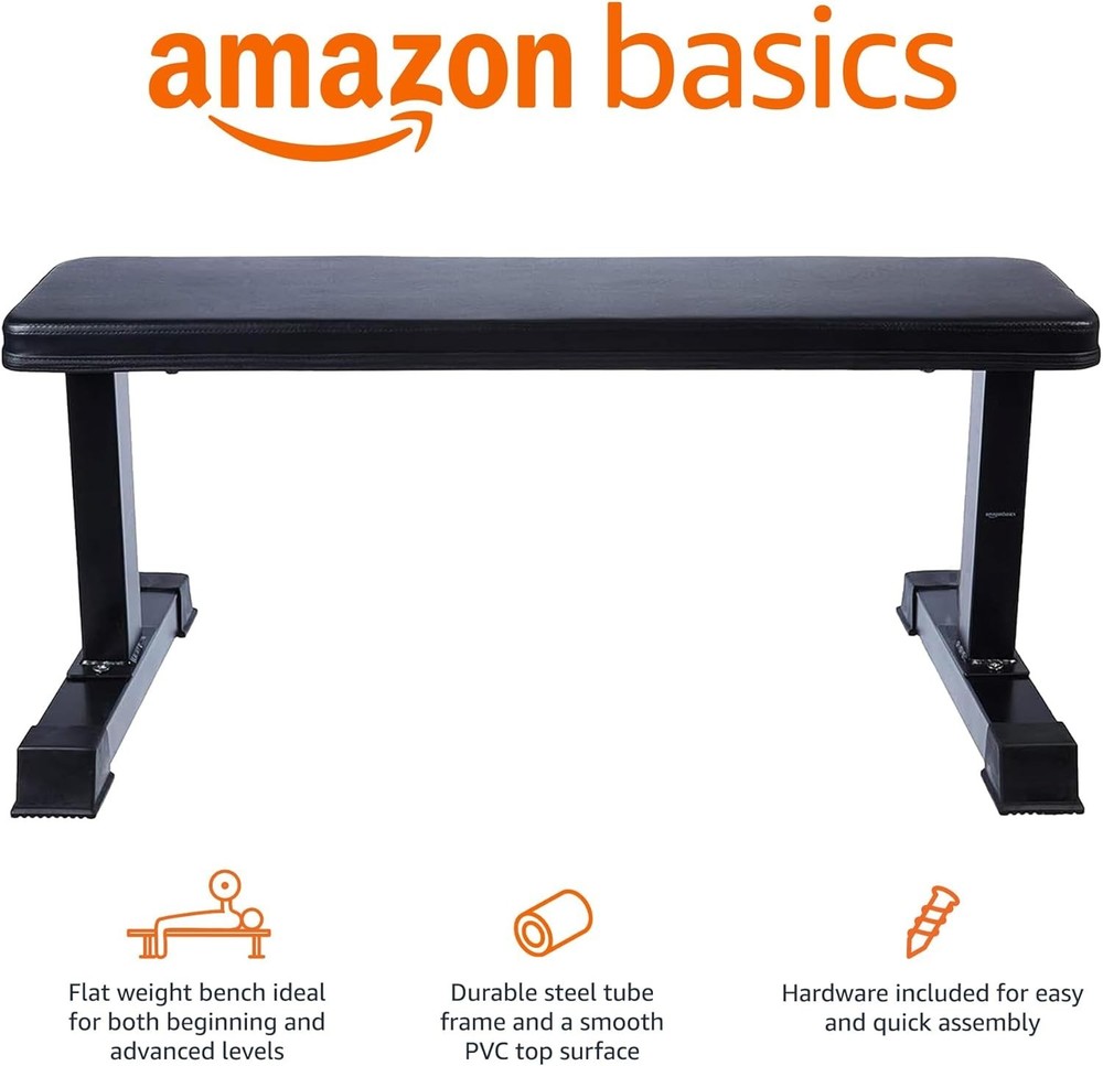 Flat Weight Bench Black
