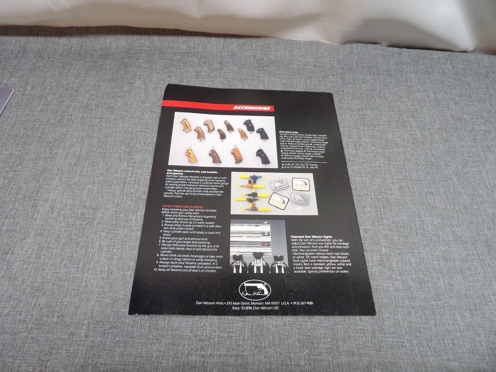 (3) Smith & Wesson Dan Wesson Gun Catalogs 1983