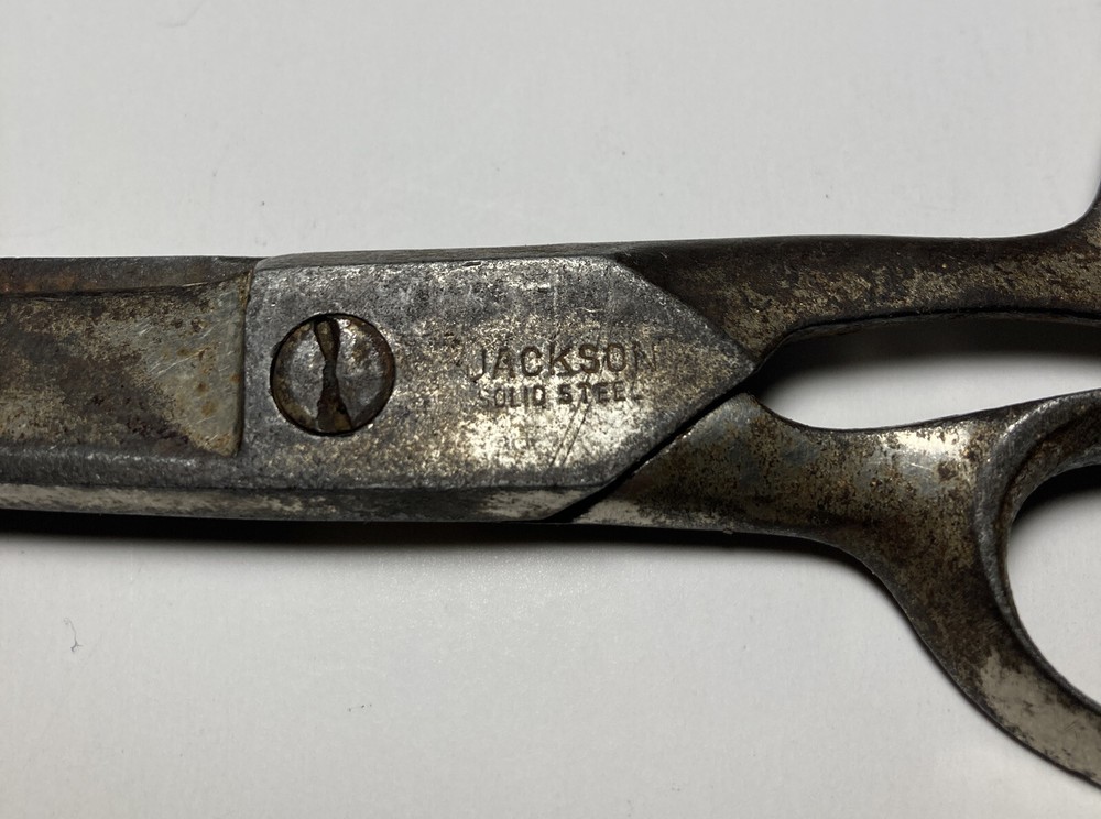 Vintage Jackson Solid Steel Sewing Tailor Dressmaker Scissors