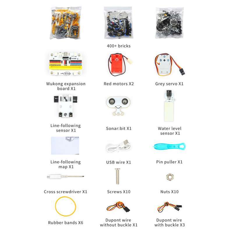 For micro:bit Expansion Board Kinds of Model Programming Robot Course 32 IN 1